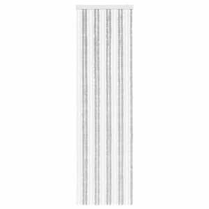 Záclona proti hmyzu Chenille Světle šedá a bílá 56 x 200 cm - obrázek 3