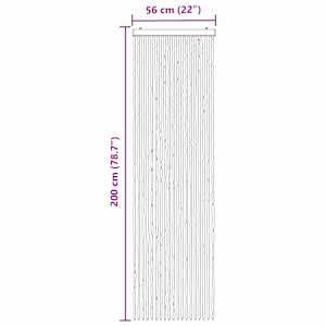 Záclona proti hmyzu Chenille Světle šedá a bílá 56 x 200 cm - obrázek 6