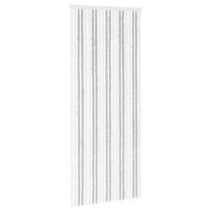 vidaXL S&auml;&auml;sev&otilde;rk Chenille Helehall ja valge 90 x 220 cm 100% PP