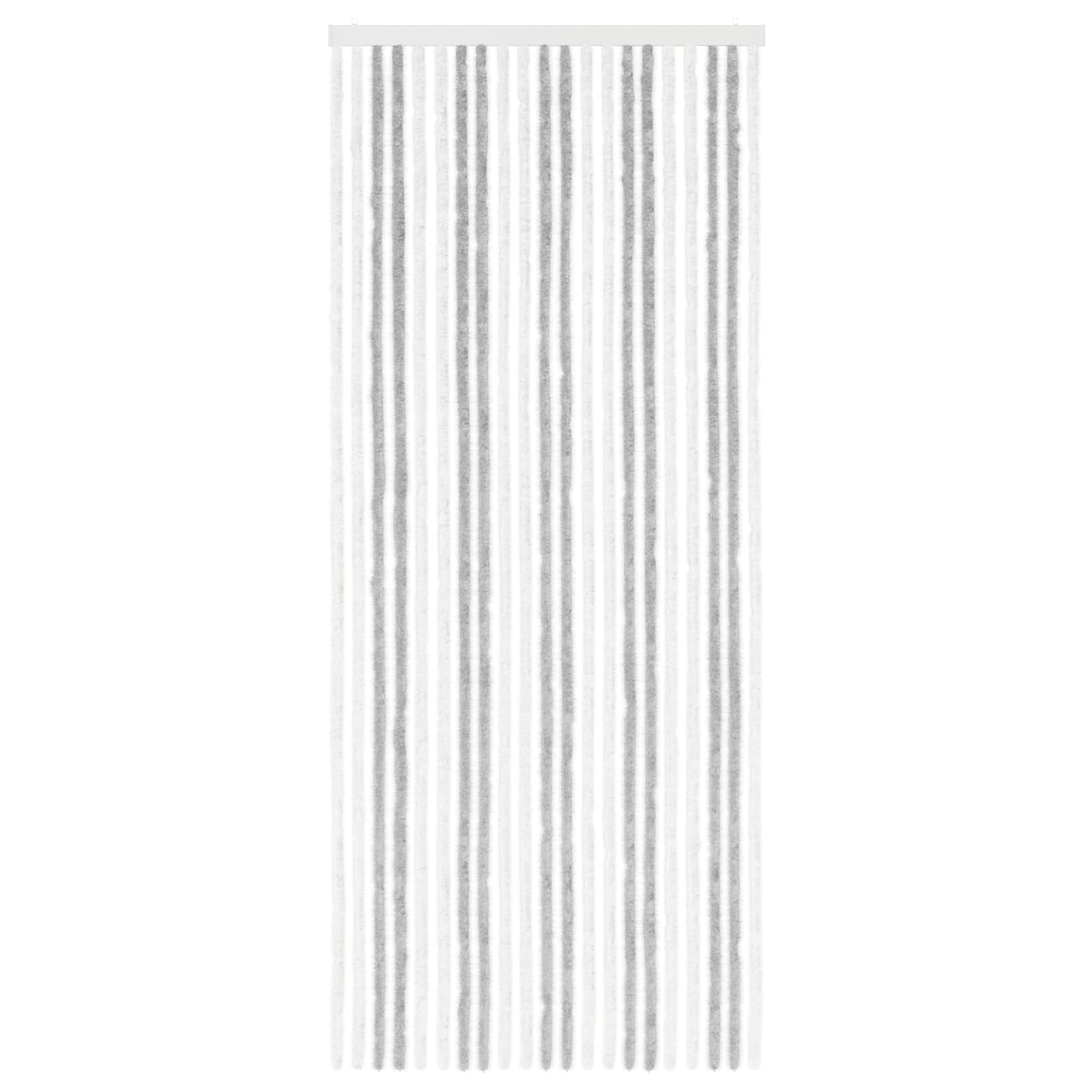 Insecten Gordijn Chenille Lichtgrijs en wit. 90 x 220 cm image 3