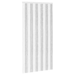vidaXL S&auml;&auml;sev&otilde;rk Chenille Helehall ja valge 100 x 200 cm 100% PP