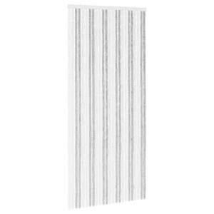 vidaXL S&auml;&auml;sev&otilde;rk Chenille Helehall ja valge 100 x 220 cm 100% PP