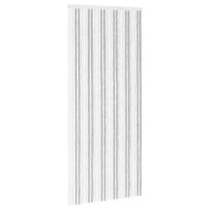 vidaXL S&auml;&auml;sev&otilde;rk Chenille Helehall ja valge 100 x 230 cm 100% PP