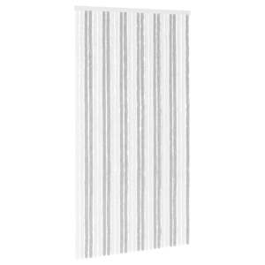 vidaXL S&auml;&auml;sev&otilde;rk Chenille Helehall ja valge 118 x 220 cm 100% PP