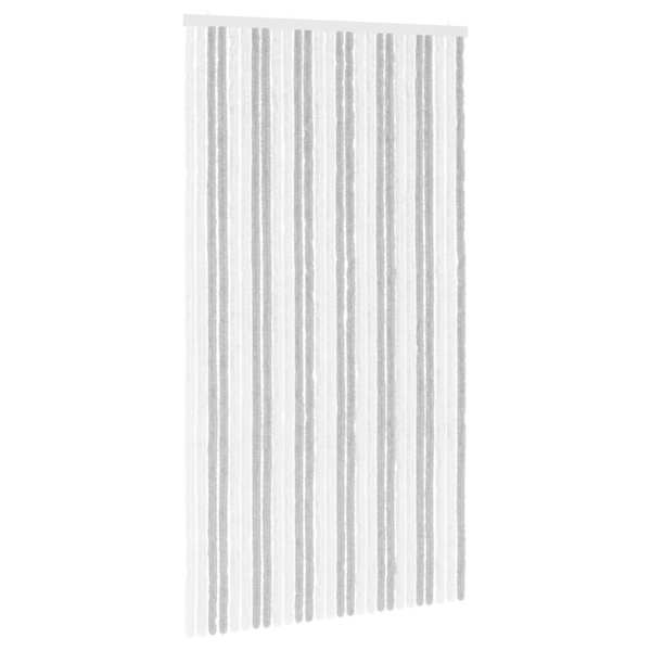 vidaXL S&auml;&auml;sev&otilde;rk Chenille Helehall ja valge 118 x 220 cm 100% PP