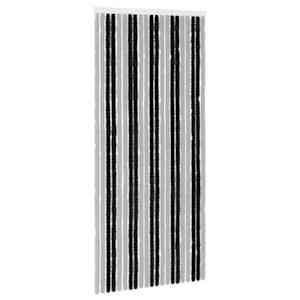 Záclona proti hmyzu Chenille Šedá a černá 90 x 200 cm 100% PP - obrázek 2