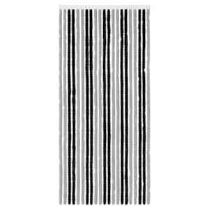 Záclona proti hmyzu Chenille Šedá a černá 90 x 200 cm 100% PP - obrázek 3