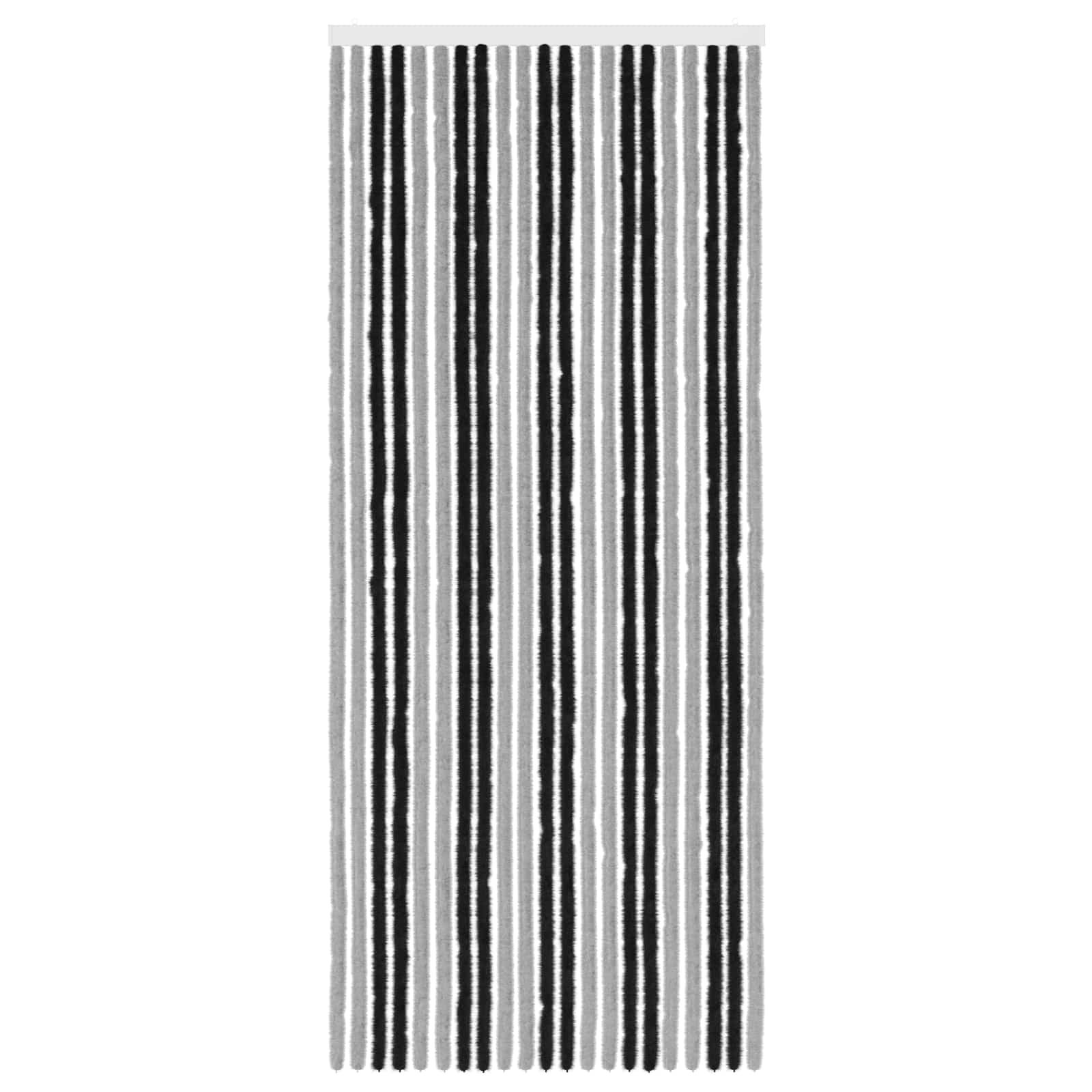 Insecten Gordijn Chenille Grijs en zwart 90 x 220 cm 100% PP image 3