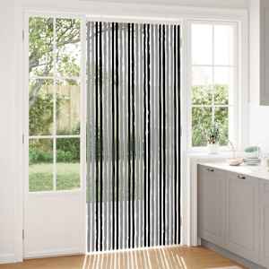 Zaslon proti insektom Chenille Siva in črna 100 x 230 cm