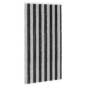 vidaXL S&auml;&auml;sev&otilde;rk Chenille Hall ja must 118 x 220 cm 100% PP