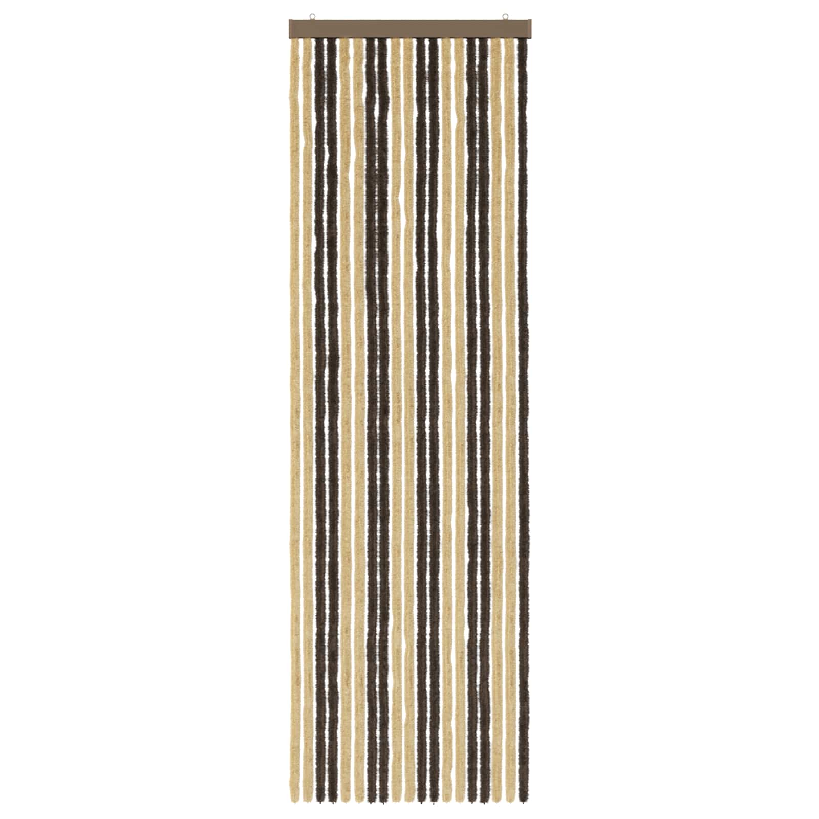 Insecten Gordijn Chenille Donkerbruin, Beige 56 x 185 cm image 3