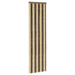 vidaXL S&auml;&auml;sev&otilde;rk Chenille Tumepruun ja Beez 56 x 200 cm 100% PP