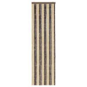 Záclona proti hmyzu Chenille Tmavě hnědá a béžová 56 x 200 cm - obrázek 3