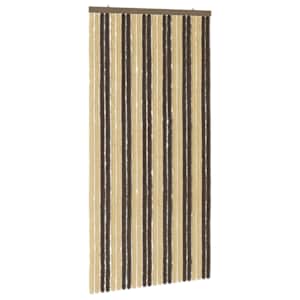 vidaXL S&auml;&auml;sev&otilde;rk Chenille Tumepruun ja Beez 100 x 200 cm 100% PP