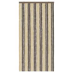 Záclona proti hmyzu Chenille Tmavě hnědá a béžová 100 x 200 cm - obrázek 3