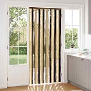 Zaslon proti insektom Chenille Temno rjava in bež 100 x 220 cm