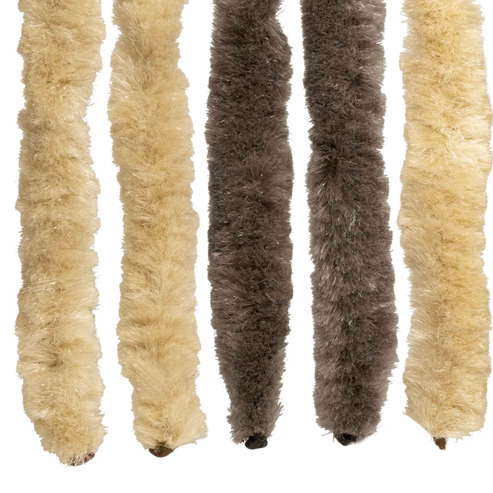 Insecten Gordijn Chenille Donkerbruin, Beige 118 x 220 cm image 5
