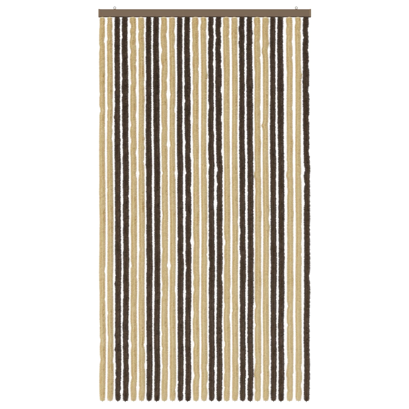 Insecten Gordijn Chenille Donkerbruin, Beige 118 x 220 cm image 3