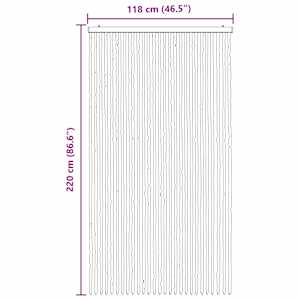 Záclona proti hmyzu Chenille Tmavě hnědá a béžová 118 x 220 cm - obrázek 6