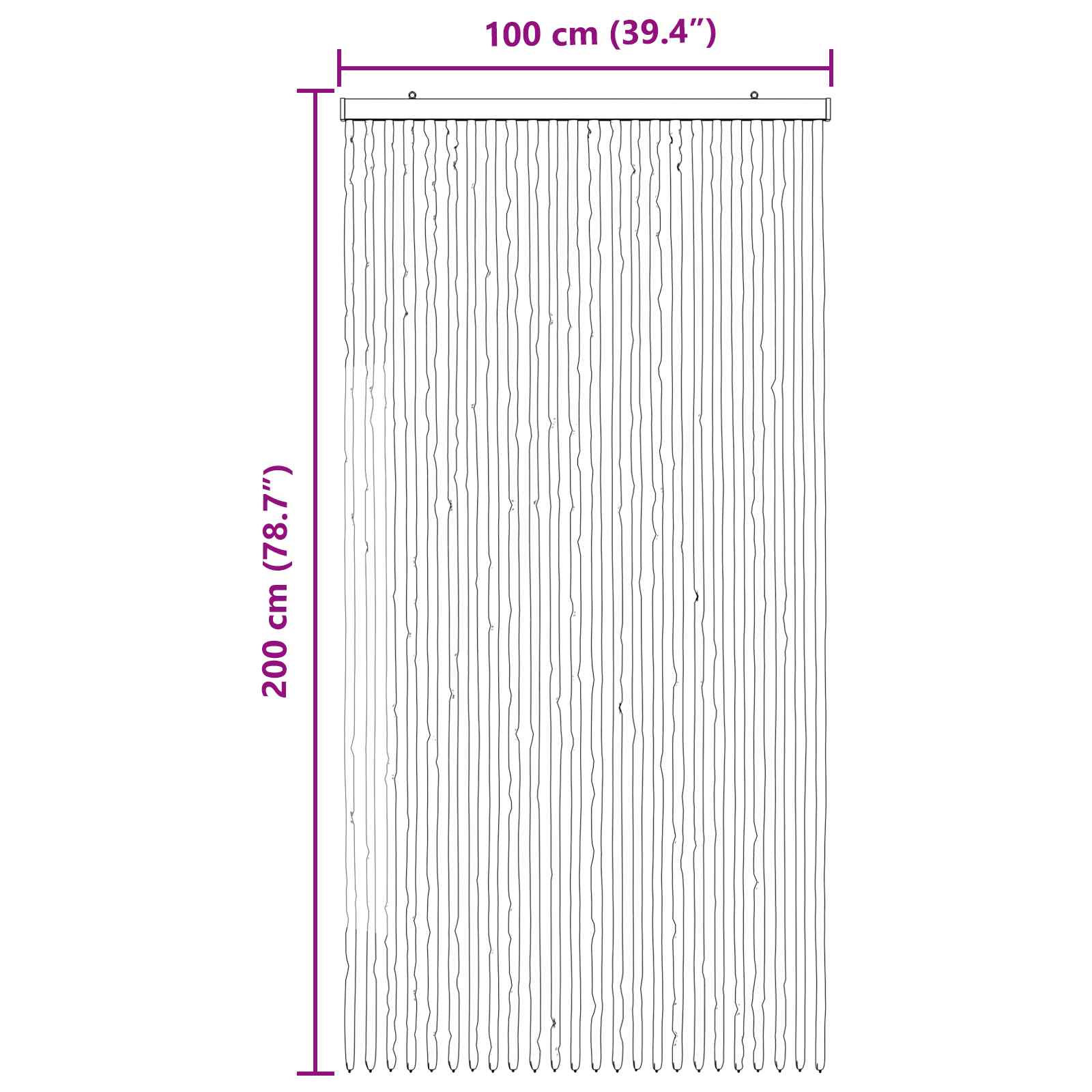Insecten Gordijn Chenille Zilvergrijs en Roze 100 x 200 cm image 6