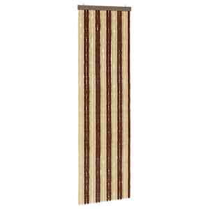 vidaXL S&auml;&auml;sev&otilde;rk Chenille Pruun ja beež 56 x 185 cm 100% PP