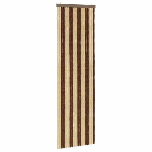 vidaXL S&auml;&auml;sev&otilde;rk Chenille Pruun ja beež 56 x 185 cm 100% PP