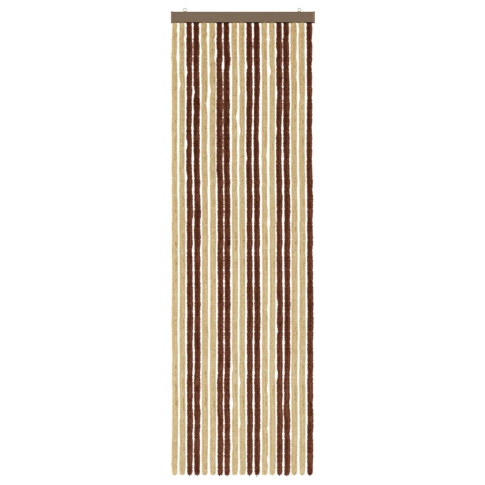 Insecten Gordijn Chenille Bruin en beige 56 x 185 cm 100% PP image 3