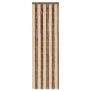 Záclona proti hmyzu Chenille Hnědá a béžová 56 x 185 cm 100% PP - obrázek 3