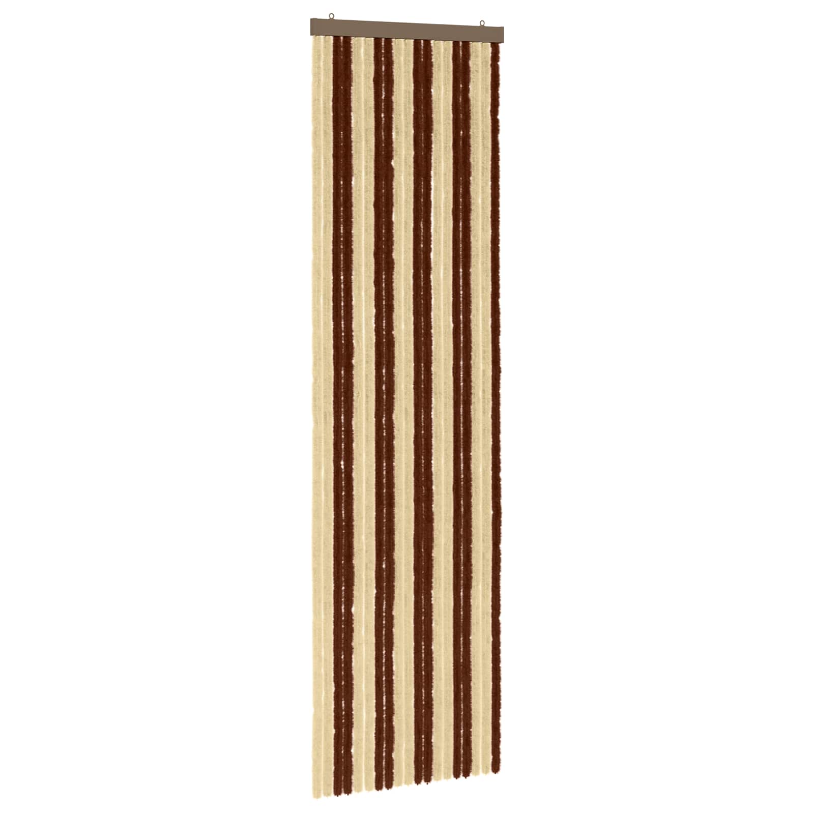Insecten Gordijn Chenille Bruin en beige 56 x 200 cm 100% PP image 2