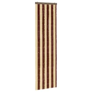 vidaXL S&auml;&auml;sev&otilde;rk Chenille Pruun ja beež 56 x 200 cm 100% PP