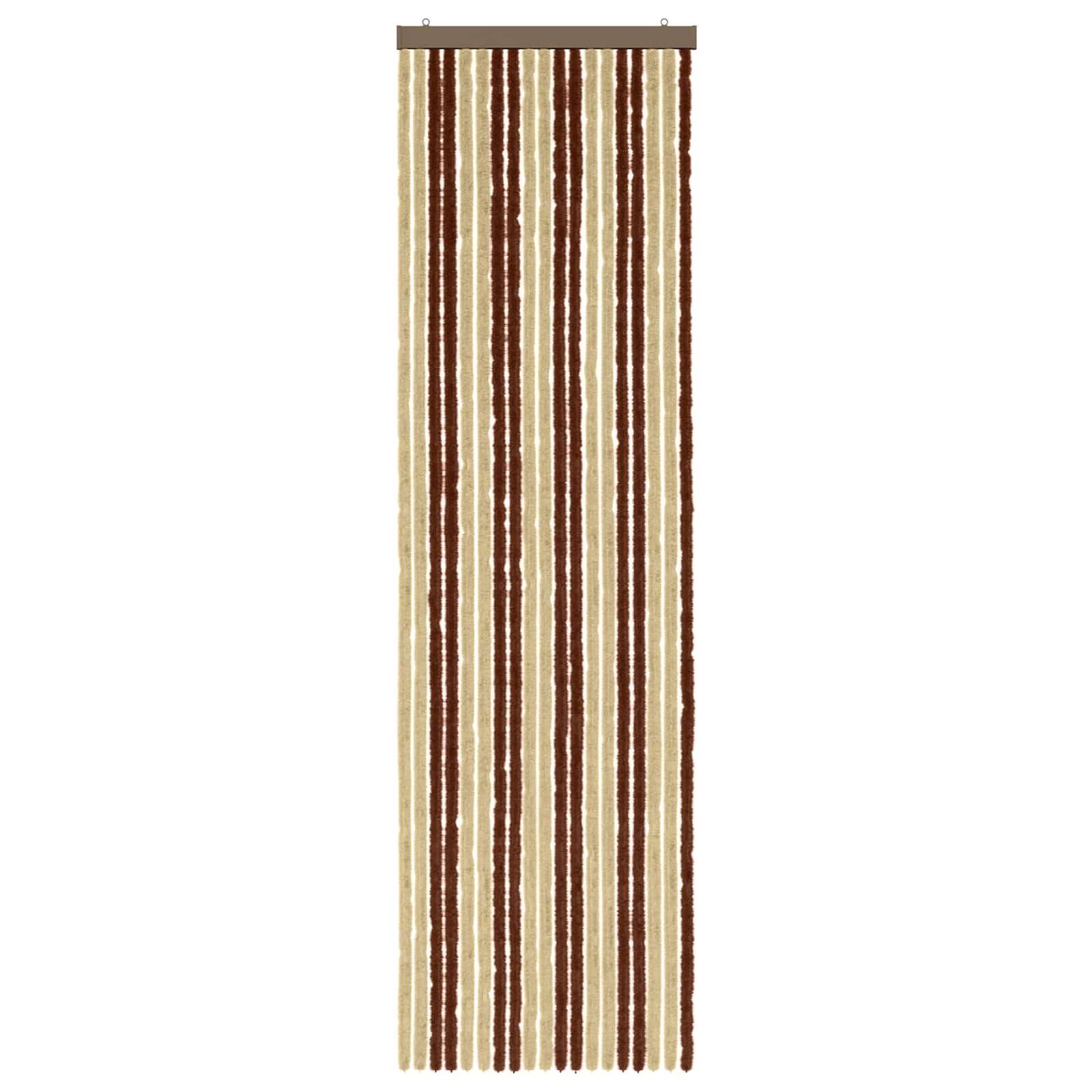 Insecten Gordijn Chenille Bruin en beige 56 x 200 cm 100% PP image 3