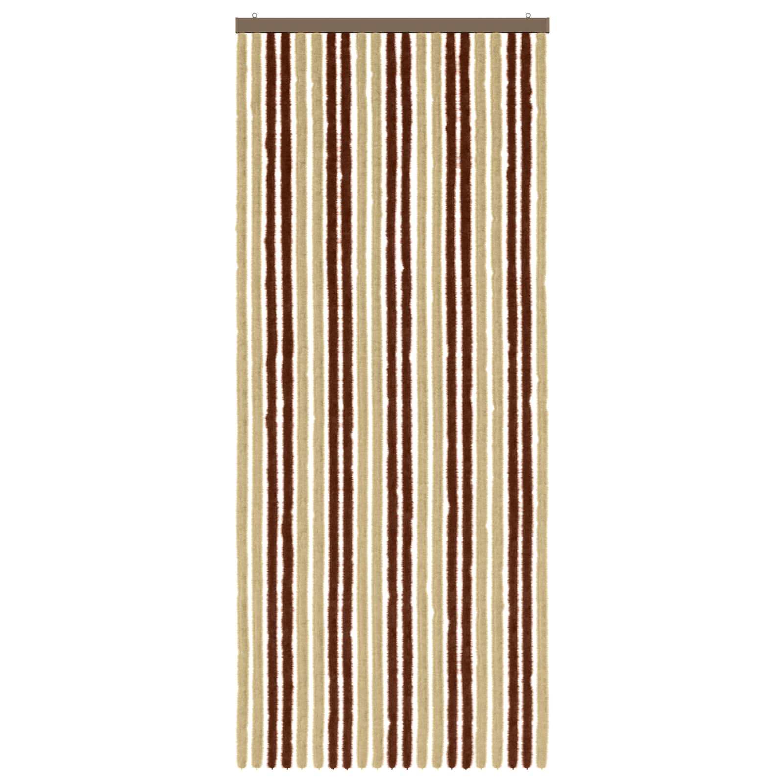Insecten Gordijn Chenille Bruin en beige 90 x 220 cm 100% PP image 3