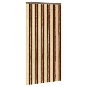 vidaXL S&auml;&auml;sev&otilde;rk Chenille Pruun ja beež 100 x 200 cm 100% PP
