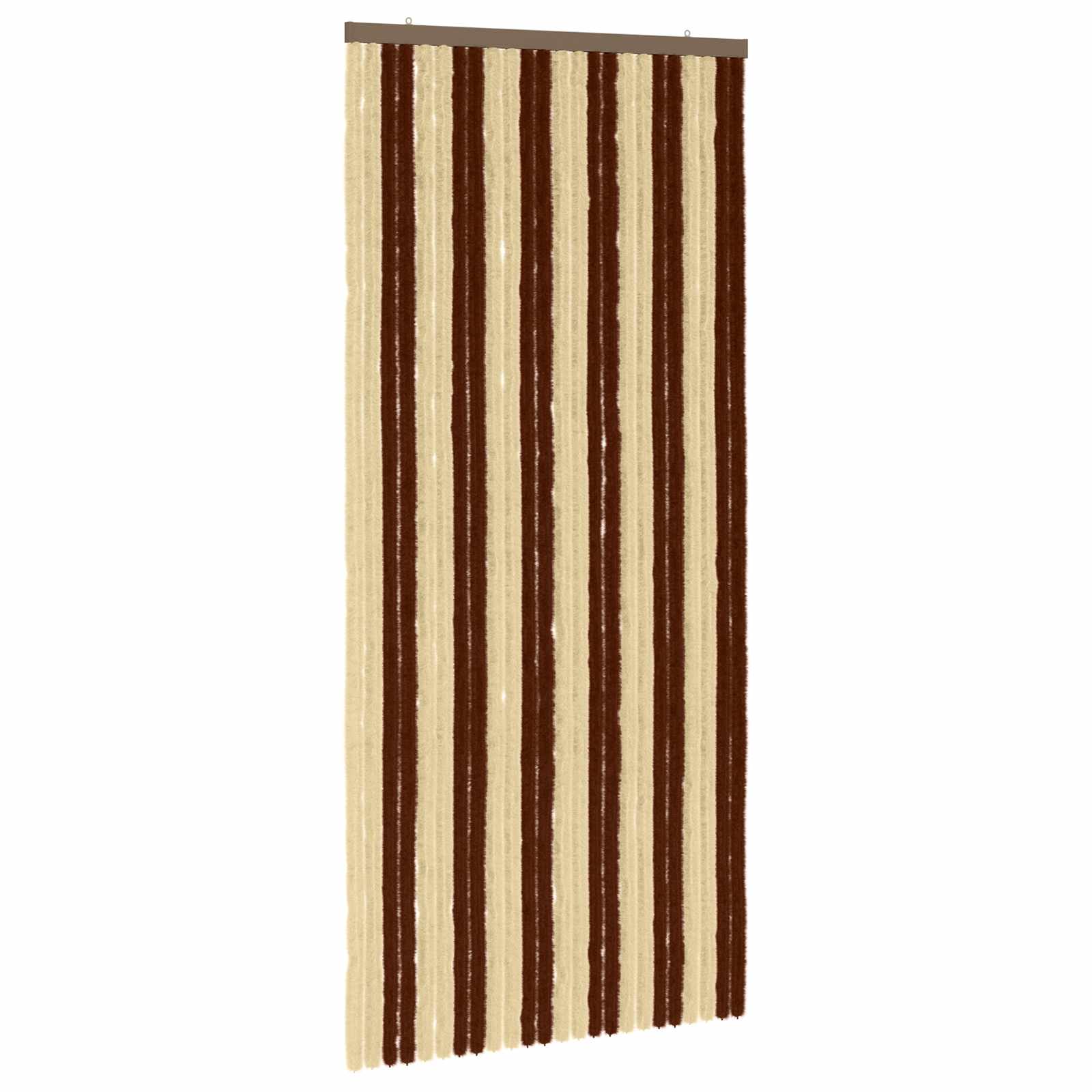 Insecten Gordijn Chenille Bruin en beige 100 x 220 cm 100% PP image 2