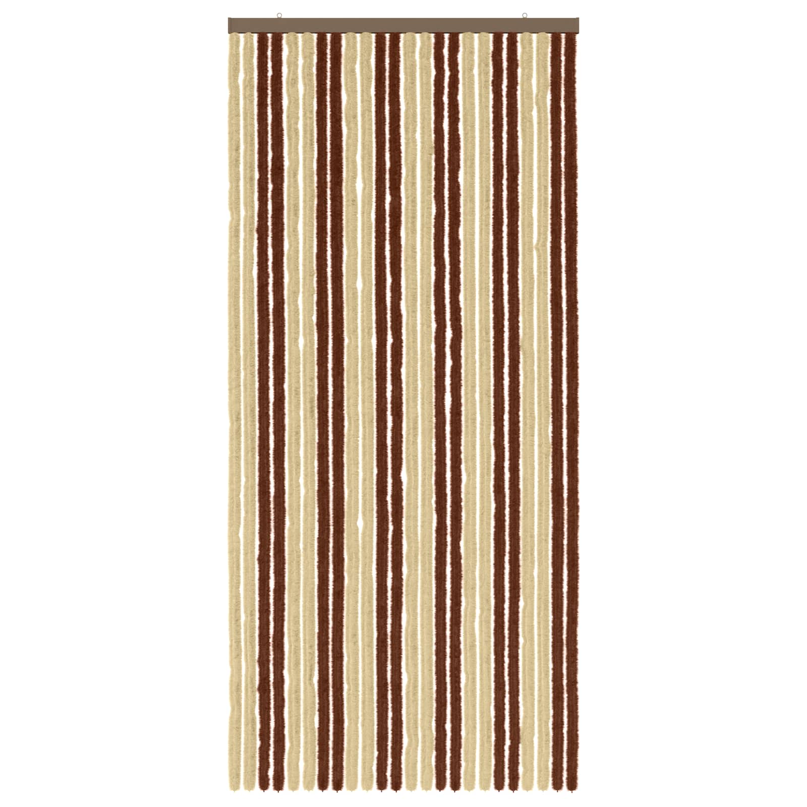 Insecten Gordijn Chenille Bruin en beige 100 x 220 cm 100% PP image 3