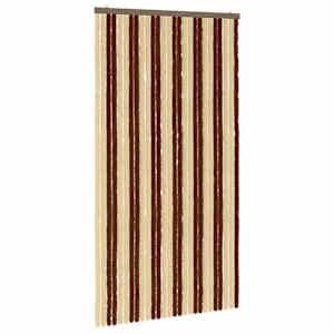 vidaXL S&auml;&auml;sev&otilde;rk Chenille Pruun ja beež 118 x 220 cm 100% PP