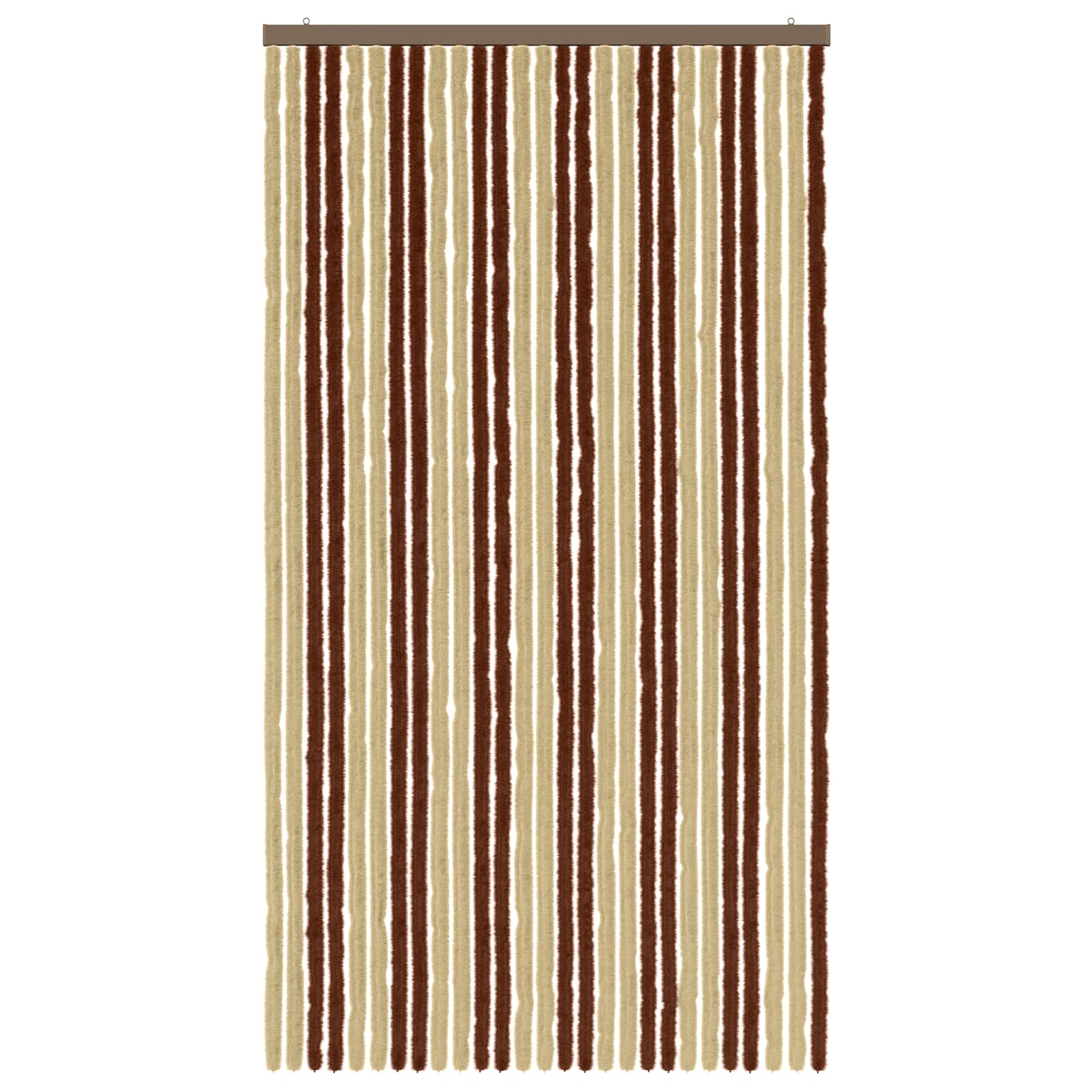 Insecten Gordijn Chenille Bruin en beige 118 x 220 cm 100% PP image 3