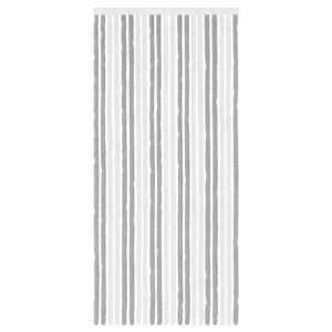 Záclona proti hmyzu Chenille Šedá a bílá 90 x 200 cm 100% PP - obrázek 3