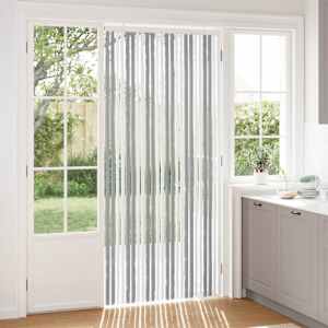 Zaslon proti insektom Chenille Siva in bela 100 x 220 cm