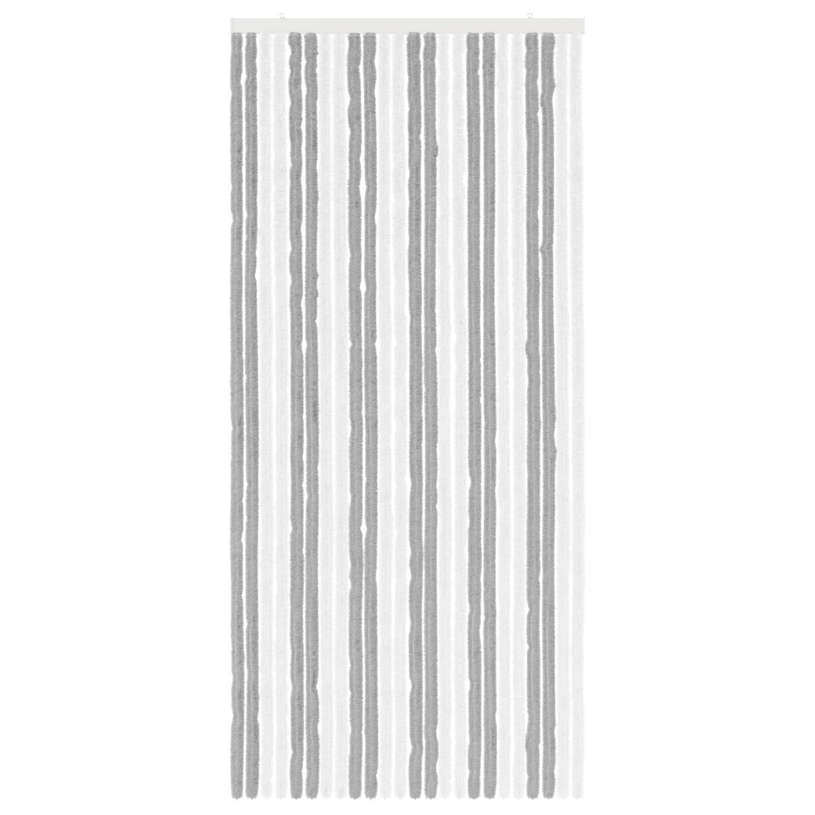 Insecten Gordijn Chenille Grijs en Wit 100 x 220 cm 100% PP image 3