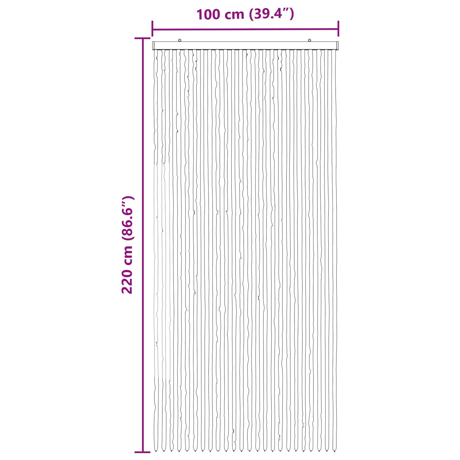 Insecten Gordijn Chenille Grijs en Wit 100 x 220 cm 100% PP image 6