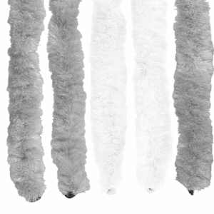 Záclona proti hmyzu Chenille Šedá a bílá 100 x 230 cm 100% PP - obrázek 5
