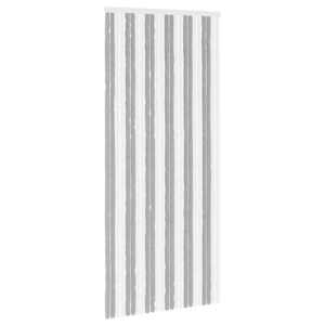 vidaXL S&auml;&auml;sev&otilde;rk Chenille Hall ja Valge 100 x 230 cm 100% PP