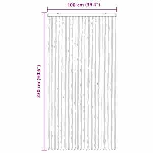 Záclona proti hmyzu Chenille Šedá a bílá 100 x 230 cm 100% PP - obrázek 6
