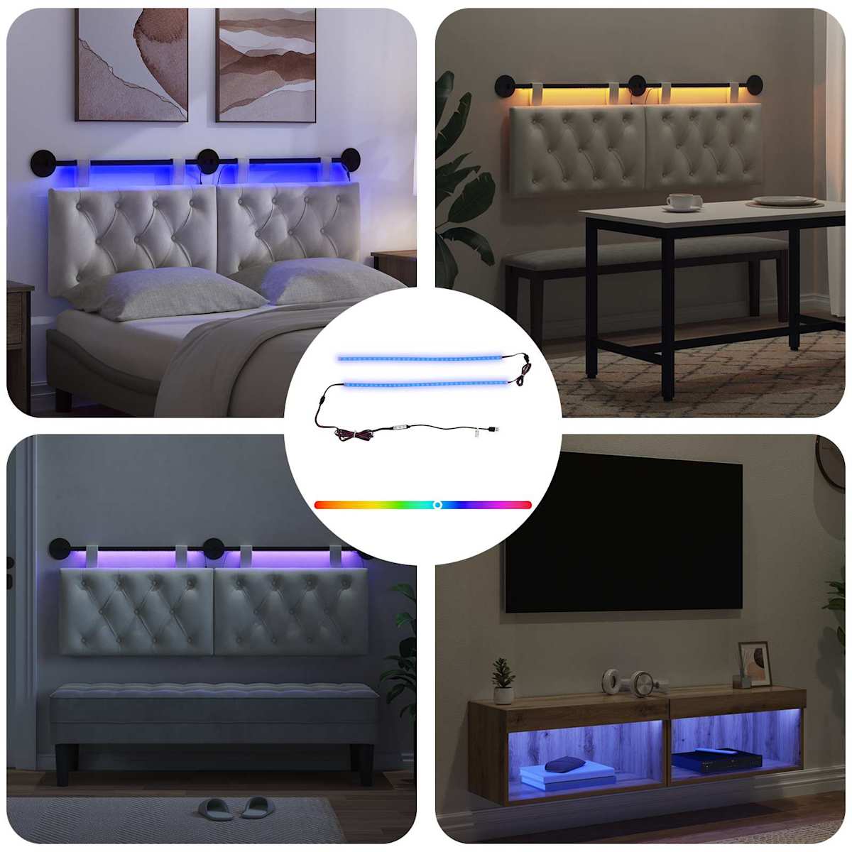 LED Strip 110 cm Flerfarvet PVC