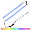 vidaXL LED Ribad 110 cm Mitmev&auml;rviline PVC
