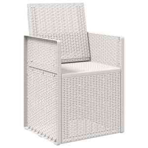 Zahradní jídelní židle 2 pcs Bílá PP - obrázek 4