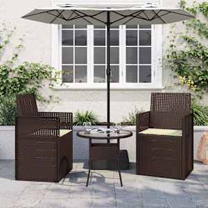 Sedežne blazine 2 pcs krema 47 x 36 x 2 cm Poliester