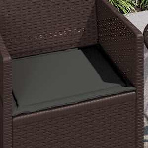 Polštáře na sedadla 2 pcs Antracitová 47 x 36 x 2 cm Polyester - obrázek 4