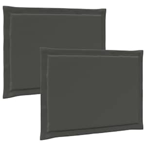 vidaXL Istumispatjad 2 tk Pol&uuml;ester Antratsiit 47 x 36 x 2 cm